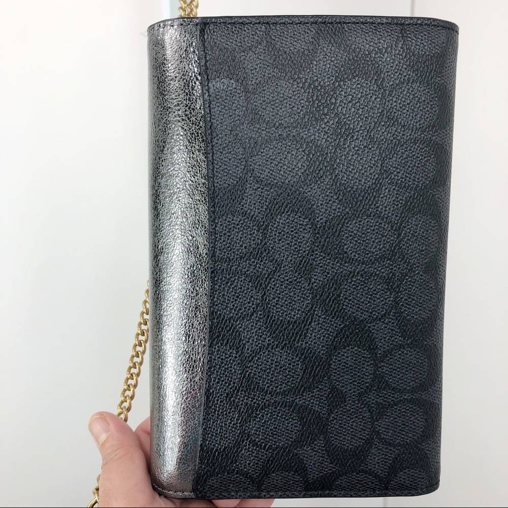 Coach Metallic coated crossbody bag New - Picture 7 of 8